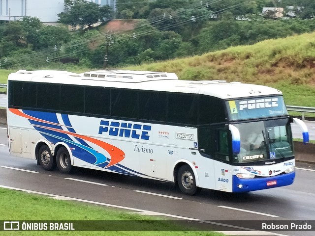 Ponce Turismo 5400 na cidade de São José dos Campos, São Paulo, Brasil, por Robson Prado. ID da foto: 11697259.