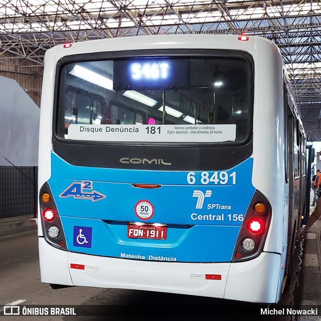 Cooper Líder > A2 Transportes 6 8491 na cidade de São Paulo, São Paulo, Brasil, por Michel Nowacki. ID da foto: 11697085.