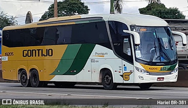 Empresa Gontijo de Transportes 19205 na cidade de Betim, Minas Gerais, Brasil, por Hariel BR-381. Número da foto: #11696193.