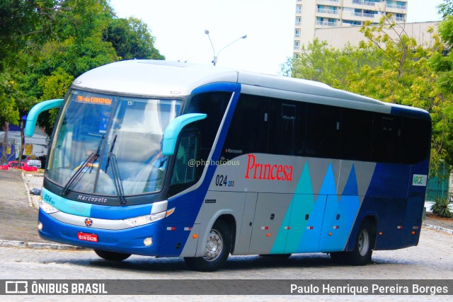 Viação Princesa dos Inhamuns 203 na cidade de Fortaleza, Ceará, Brasil, por Paulo Henrique Pereira Borges. ID da foto: 11696916.