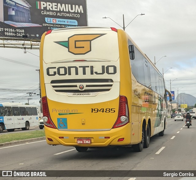 Empresa Gontijo de Transportes 19485 na cidade de Vila Velha, Espírito Santo, Brasil, por Sergio Corrêa. Número da foto: #11697894.