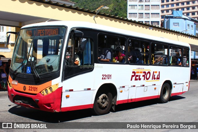 Petro Ita Transportes Coletivos de Passageiros 22101 na cidade de Petrópolis, Rio de Janeiro, Brasil, por Paulo Henrique Pereira Borges. Número da foto: #11699196.