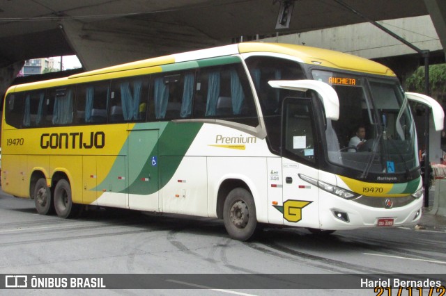 Empresa Gontijo de Transportes 19470 na cidade de Belo Horizonte, Minas Gerais, Brasil, por Hariel Bernades. ID da foto: 11699745.