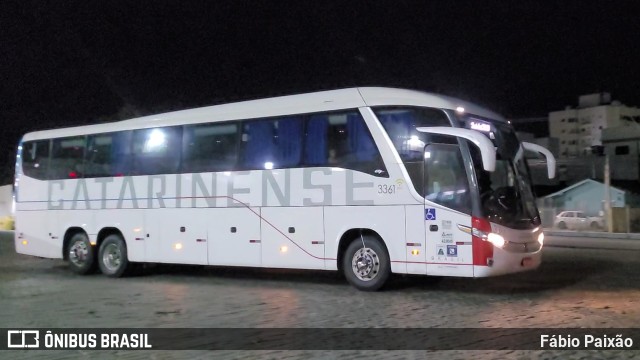 Auto Viação Catarinense 3361 na cidade de Balneário Camboriú, Santa Catarina, Brasil, por Fábio Paixão. Número da foto: #11697585.