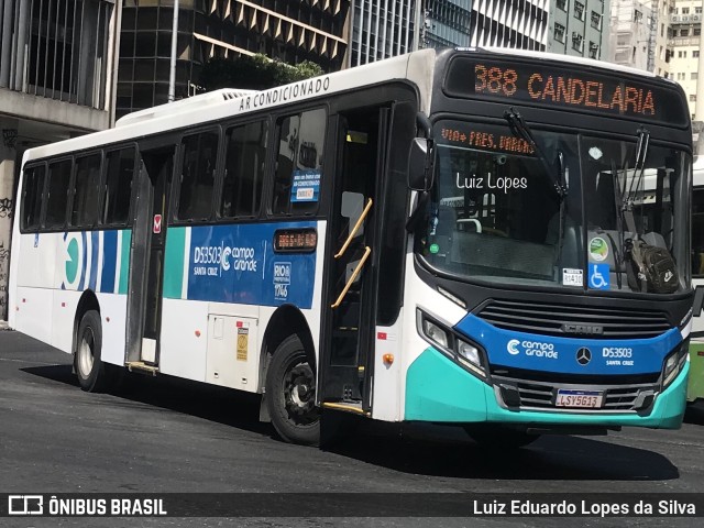 Transportes Campo Grande D53503 na cidade de Rio de Janeiro, Rio de Janeiro, Brasil, por Luiz Eduardo Lopes da Silva. ID da foto: 11702218.