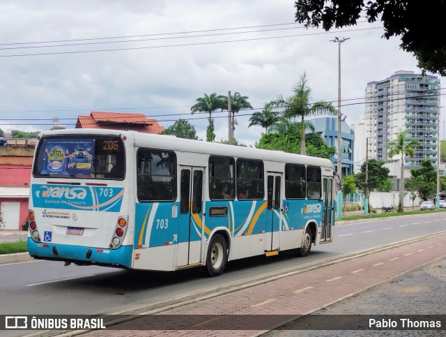 TRANSA - Transa Transporte Coletivo 703 na cidade de Três Rios, Rio de Janeiro, Brasil, por Pablo Thomas. Número da foto: #11700265.