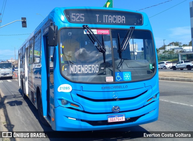 Santa Zita Transportes Coletivos 21285 na cidade de Cariacica, Espírito Santo, Brasil, por Everton Costa Goltara. Número da foto: #11700994.
