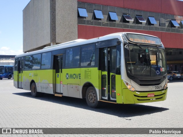 SM Transportes 20615 na cidade de Belo Horizonte, Minas Gerais, Brasil, por Pablo Henrique. ID da foto: 11700862.