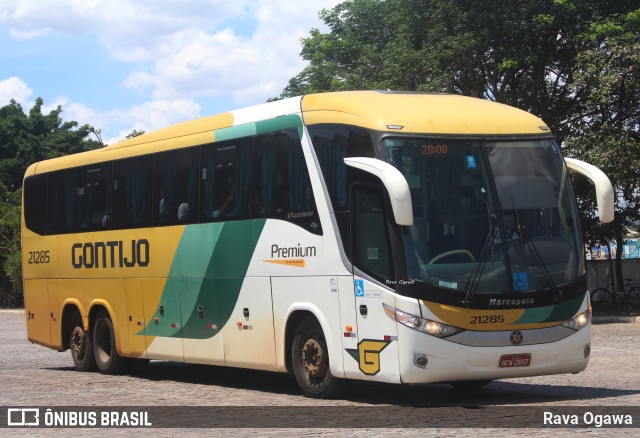 Empresa Gontijo de Transportes 21285 na cidade de Vitória da Conquista, Bahia, Brasil, por Rava Ogawa. ID da foto: 11700917.