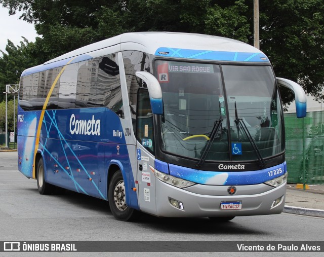 Viação Cometa 17225 na cidade de São Paulo, São Paulo, Brasil, por Vicente de Paulo Alves. ID da foto: 11702266.