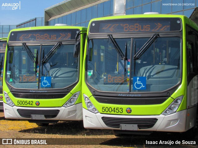 BsBus Mobilidade 500453 na cidade de Candangolândia, Distrito Federal, Brasil, por Isaac Araújo de Souza. Número da foto: #11700054.