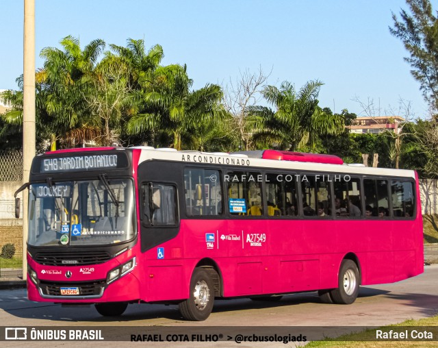 Transportes Vila Isabel A27549 na cidade de Rio de Janeiro, Rio de Janeiro, Brasil, por Rafael Cota. Número da foto: #11700666.