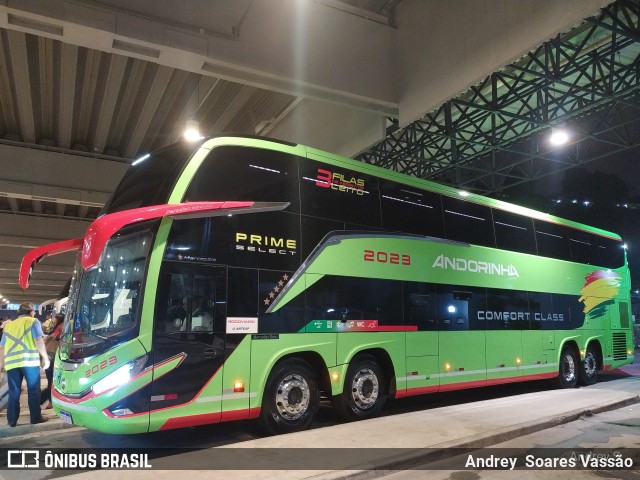 Empresa de Transportes Andorinha 2023 na cidade de Santos, São Paulo, Brasil, por Andrey  Soares Vassão. ID da foto: 11700216.