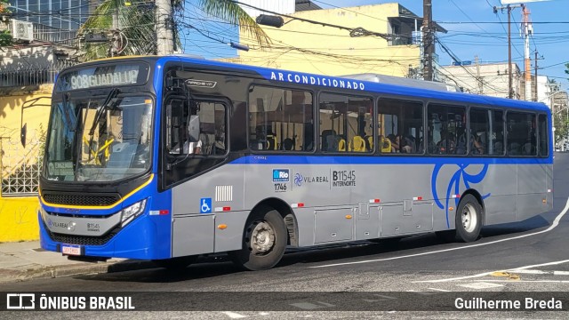 Viação Vila Real B11545 na cidade de Rio de Janeiro, Rio de Janeiro, Brasil, por Guilherme Breda. Número da foto: #11700066.