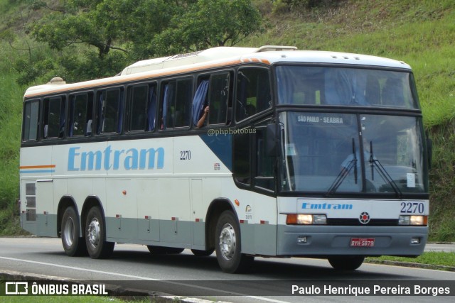 Emtram 2270 na cidade de Barra do Piraí, Rio de Janeiro, Brasil, por Paulo Henrique Pereira Borges. ID da foto: 11701593.