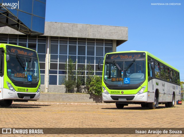 BsBus Mobilidade 500526 na cidade de Candangolândia, Distrito Federal, Brasil, por Isaac Araújo de Souza. ID da foto: 11700094.