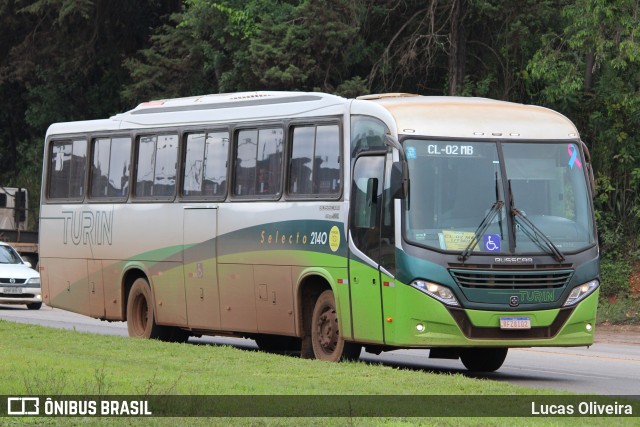 Turin Transportes 2140 na cidade de Conselheiro Lafaiete, Minas Gerais, Brasil, por Lucas Oliveira. Número da foto: #11702049.