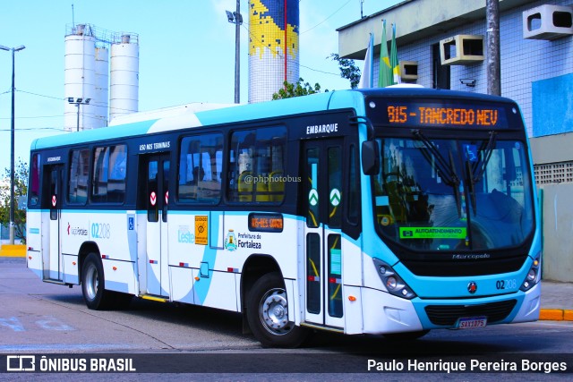 Viação Fortaleza 02208 na cidade de Fortaleza, Ceará, Brasil, por Paulo Henrique Pereira Borges. Número da foto: #11701546.