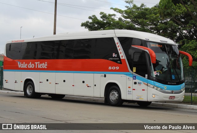 Viação Vale do Tietê 809 na cidade de São Paulo, São Paulo, Brasil, por Vicente de Paulo Alves. ID da foto: 11700412.