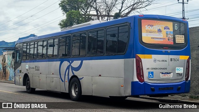 Viação Vila Real B11604 na cidade de Rio de Janeiro, Rio de Janeiro, Brasil, por Guilherme Breda. ID da foto: 11702803.