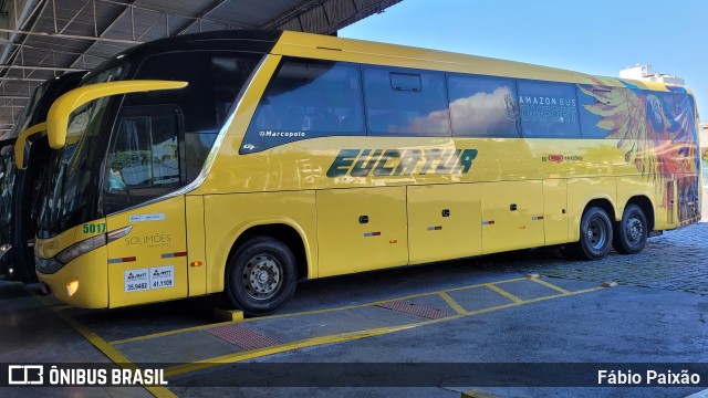 Eucatur - Empresa União Cascavel de Transportes e Turismo 5017 na cidade de Balneário Camboriú, Santa Catarina, Brasil, por Fábio Paixão. ID da foto: 11701473.