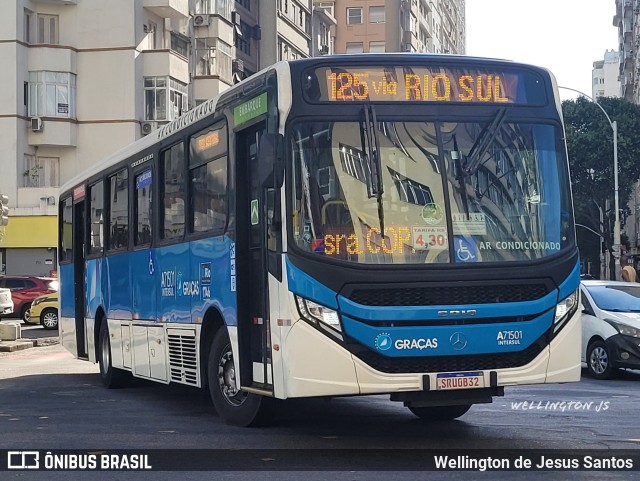 Viação Nossa Senhora das Graças A71501 na cidade de Rio de Janeiro, Rio de Janeiro, Brasil, por Wellington de Jesus Santos. Número da foto: #11700828.