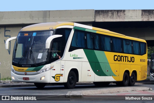 Empresa Gontijo de Transportes 16510 na cidade de Belo Horizonte, Minas Gerais, Brasil, por Matheus Souza. ID da foto: 11701996.