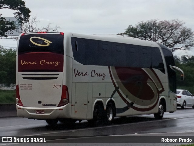 Vera Cruz Transporte e Turismo 2310 na cidade de São José dos Campos, São Paulo, Brasil, por Robson Prado. ID da foto: 11702539.