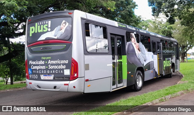 Viação Garcia 91150 na cidade de Arapongas, Paraná, Brasil, por Emanoel Diego.. Número da foto: #11700167.