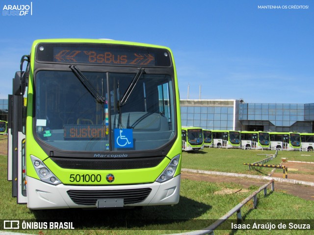 BsBus Mobilidade 501000 na cidade de Candangolândia, Distrito Federal, Brasil, por Isaac Araújo de Souza. Número da foto: #11700075.