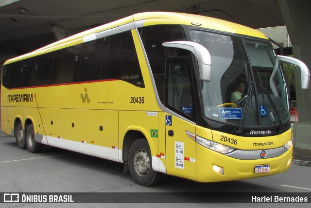 Viação Itapemirim 20436 na cidade de Belo Horizonte, Minas Gerais, Brasil, por Hariel Bernades. Número da foto: #11701362.