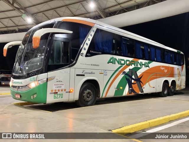 Empresa de Transportes Andorinha 6270 na cidade de Marília, São Paulo, Brasil, por Júnior Juninho. Número da foto: #11702941.