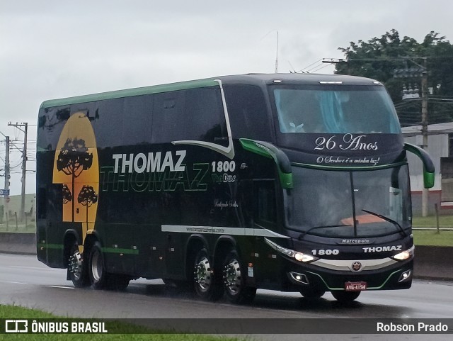 Transportes Thomaz 1800 na cidade de São José dos Campos, São Paulo, Brasil, por Robson Prado. ID da foto: 11702528.