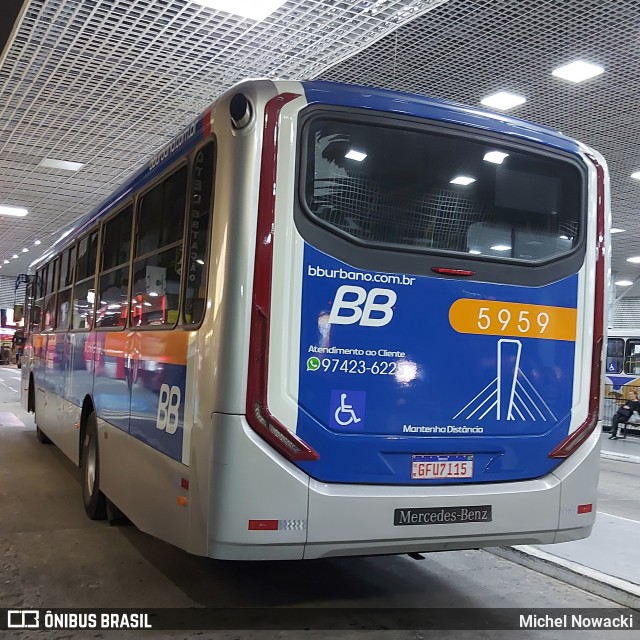 BB Transportes e Turismo 5959 na cidade de Barueri, São Paulo, Brasil, por Michel Nowacki. ID da foto: 11702167.