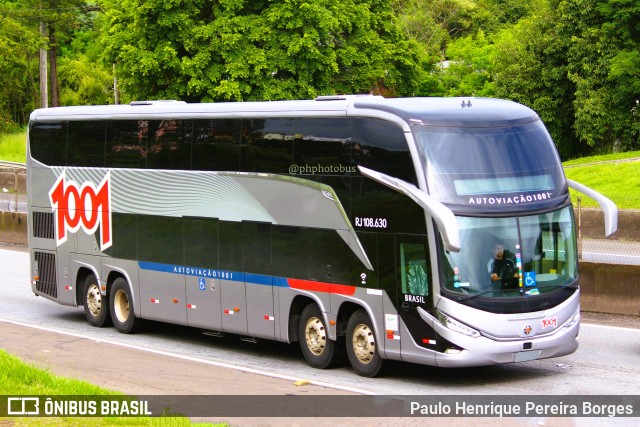 Auto Viação 1001 RJ 108.630 na cidade de Resende, Rio de Janeiro, Brasil, por Paulo Henrique Pereira Borges. Número da foto: #11701564.