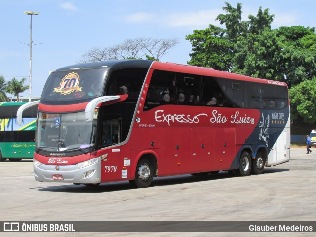 Expresso São Luiz 7970 na cidade de Goiânia, Goiás, Brasil, por Glauber Medeiros. Número da foto: #11702439.