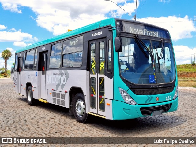 VSFL - Viação São Francisco 487 na cidade de Vitória, Espírito Santo, Brasil, por Luiz Felipe Coelho. ID da foto: 11701768.