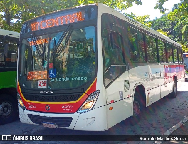 Auto Viação Alpha A48022 na cidade de Rio de Janeiro, Rio de Janeiro, Brasil, por Rômulo Martins Serra. Número da foto: #11700573.