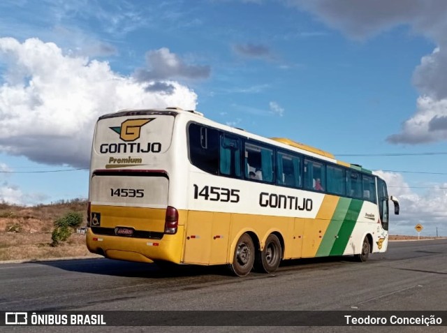 Empresa Gontijo de Transportes 14535 na cidade de Jeremoabo, Bahia, Brasil, por Teodoro Conceição. Número da foto: #11701048.