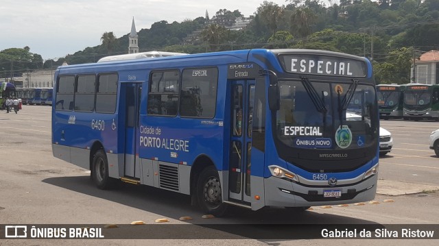 Nortran Transportes Coletivos 6450 na cidade de Porto Alegre, Rio Grande do Sul, Brasil, por Gabriel da Silva Ristow. ID da foto: 11704383.