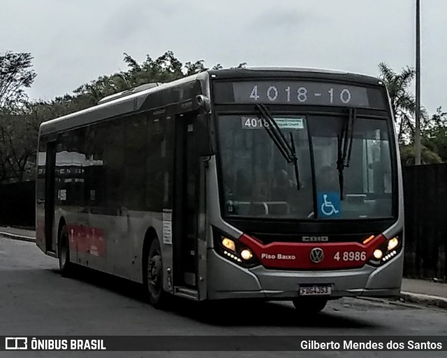 Express Transportes Urbanos Ltda 4 8986 na cidade de São Paulo, São Paulo, Brasil, por Gilberto Mendes dos Santos. Número da foto: #11702962.