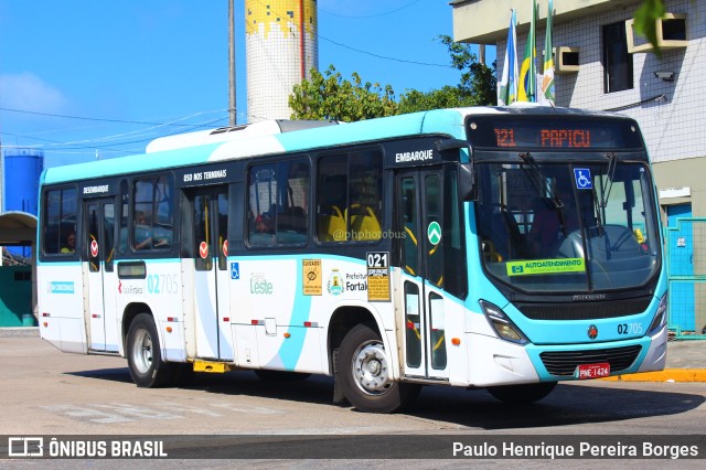 Viação Fortaleza 02705 na cidade de Fortaleza, Ceará, Brasil, por Paulo Henrique Pereira Borges. Número da foto: #11704113.