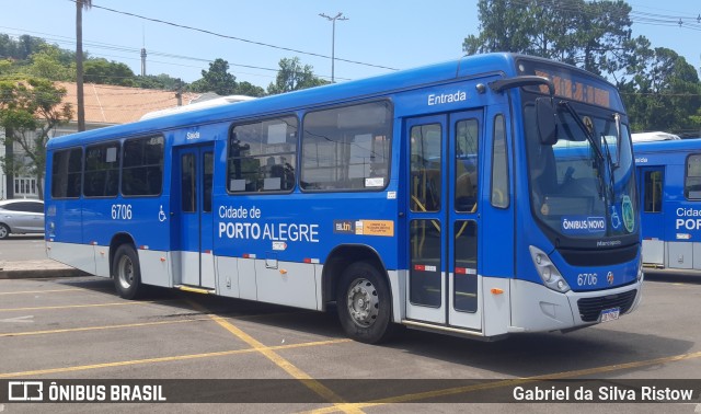 SOPAL - Sociedade de Ônibus Porto-Alegrense Ltda. 6706 na cidade de Porto Alegre, Rio Grande do Sul, Brasil, por Gabriel da Silva Ristow. ID da foto: 11704281.