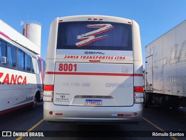 Zanca Transportes 8001 na cidade de Sumaré, São Paulo, Brasil, por Rômulo Santos. ID da foto: 11704172.