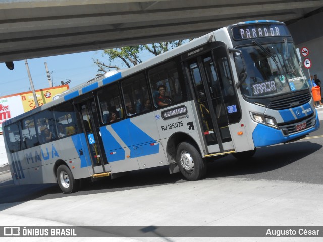 Viação Mauá RJ 185.076 na cidade de Rio de Janeiro, Rio de Janeiro, Brasil, por Augusto César. ID da foto: 11702945.