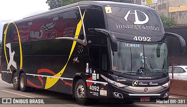Advance Transatur 4092 na cidade de Betim, Minas Gerais, Brasil, por Hariel BR-381. Número da foto: #11702968.