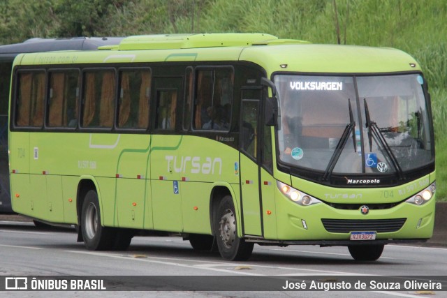 Tursan - Turismo Santo André 704 na cidade de Barra Mansa, Rio de Janeiro, Brasil, por José Augusto de Souza Oliveira. ID da foto: 11704165.