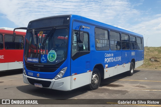 SOPAL - Sociedade de Ônibus Porto-Alegrense Ltda. 6668 na cidade de Porto Alegre, Rio Grande do Sul, Brasil, por Gabriel da Silva Ristow. ID da foto: 11704343.