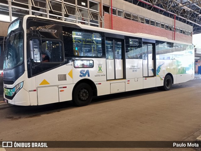 Viação Guaianazes 01 117 na cidade de Santo André, São Paulo, Brasil, por Paulo Mota. Número da foto: #11702954.