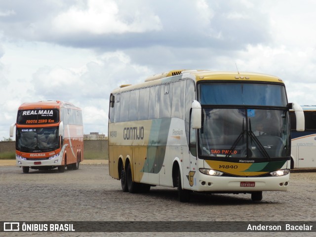 Empresa Gontijo de Transportes 14840 na cidade de Vitória da Conquista, Bahia, Brasil, por Anderson  Bacelar. ID da foto: 11703455.